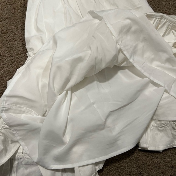 Pink Lily White Dress with Spaghetti Straps - Picture 5 of 5